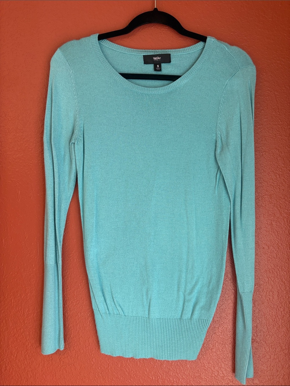 Mossimo Supply Co. Lightweight Scoopneck Sweater in Aqua